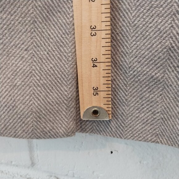 Lauren Ralph Lauren Coat Womens 6 M Gray Herringbone Tweed Wool Blend Jacket - Picture 10 of 12